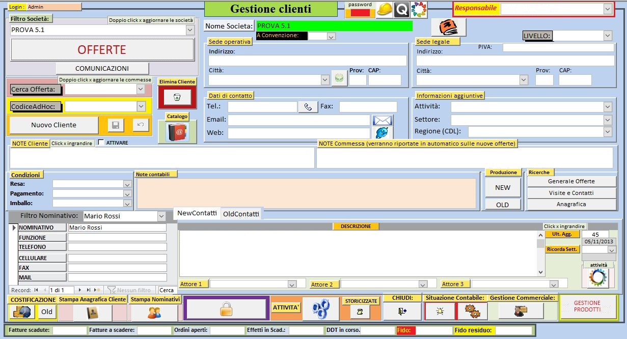 Gestione Commesse – Gestione delle commesse aziendali
