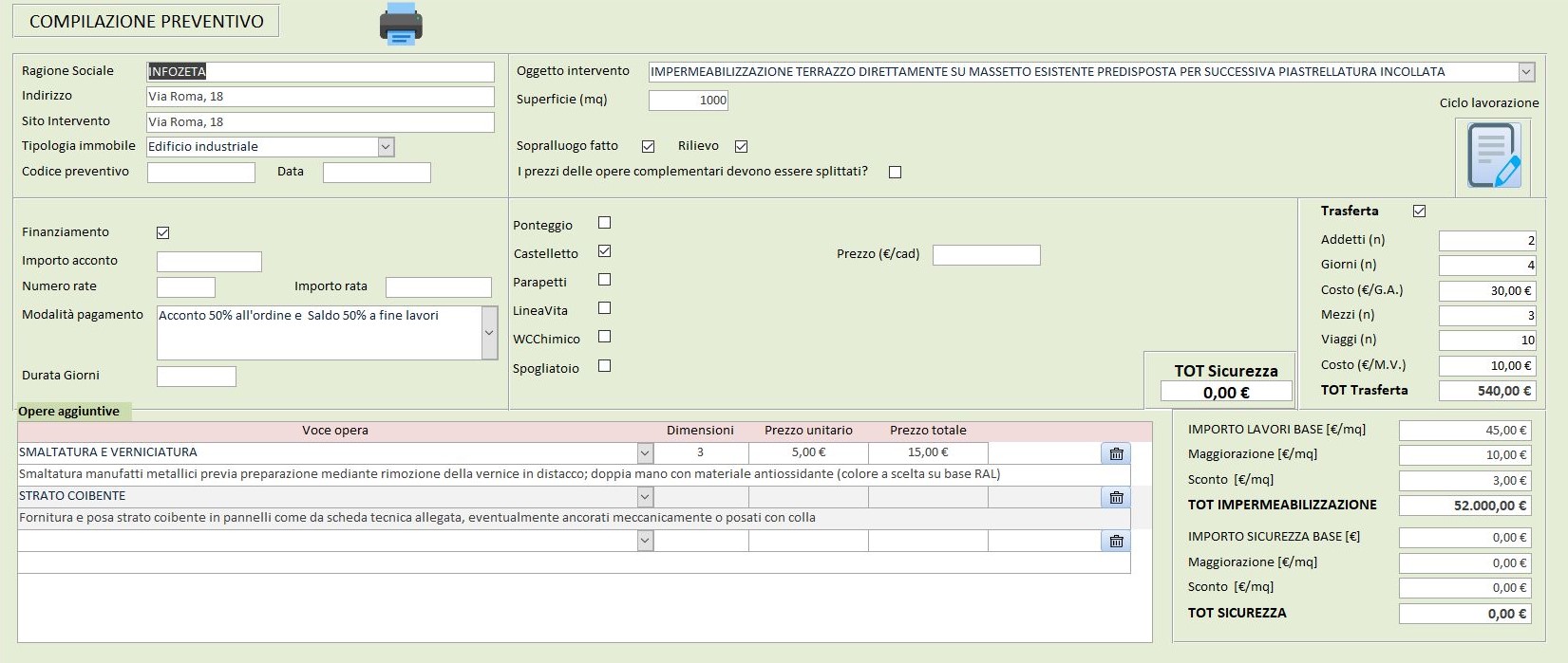 Preventivo – Software per la creazione e la gestione dei preventivi in modo rapido e professionale